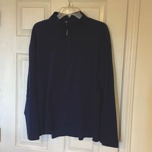 Dark blue North Face quarter-zip fleece